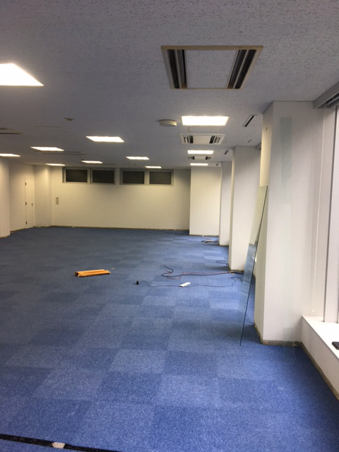 赤坂の賃貸オフィスー原状回復工事前｜室内6
